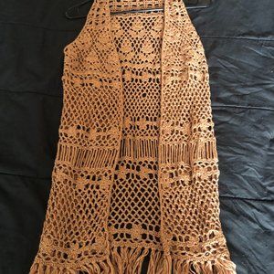 Fringe Sleeveless Cardigan
